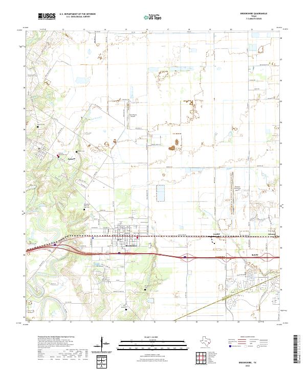USGS Topographic Map – Brookshire