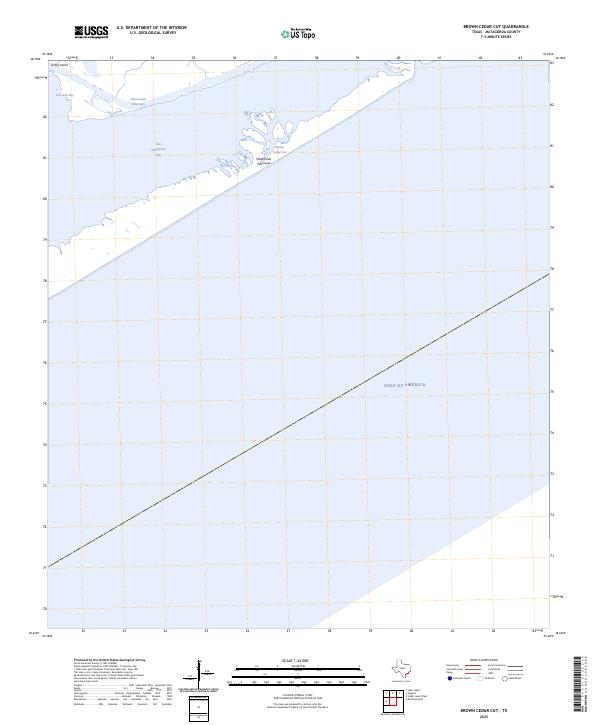 USGS Topographic Map – Brown Cedar Cut