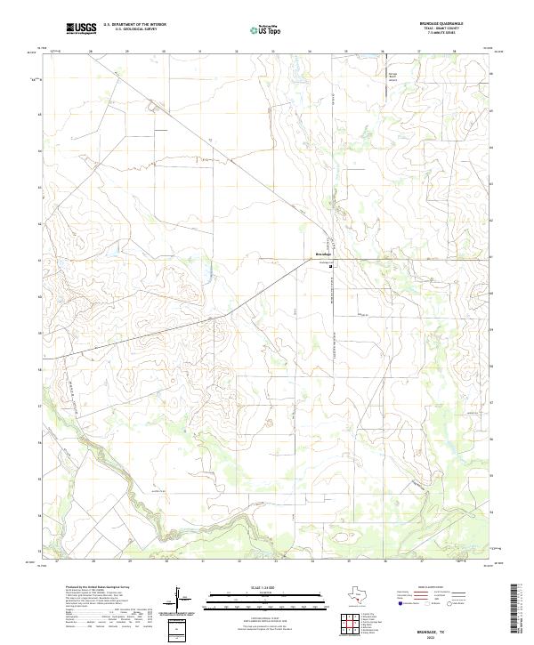 USGS Topographic Map – Brundage