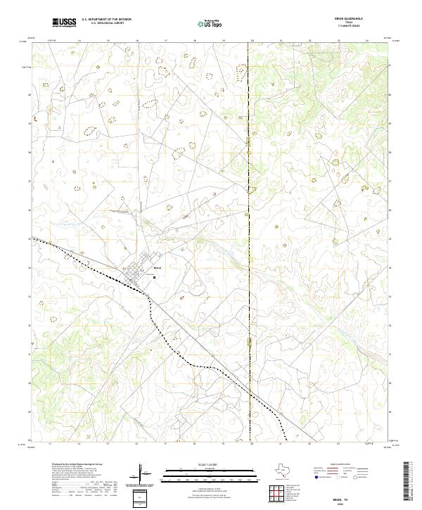 USGS Topographic Map – Bruni