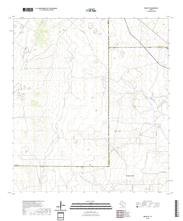 USGS Topographic Map – Bruni SE
