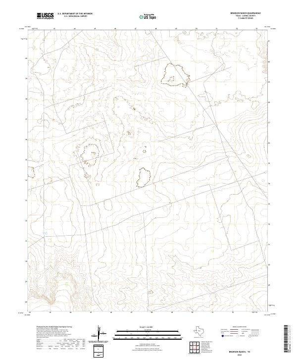 USGS Topographic Map – Brunson Ranch