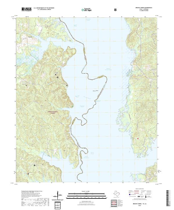 USGS Topographic Map – Brushy Creek