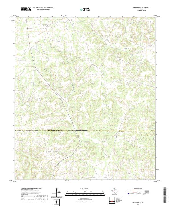 USGS Topographic Map – Brushy Draw