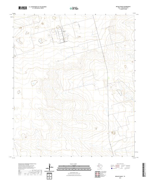 USGS Topographic Map – Bryant Ranch
