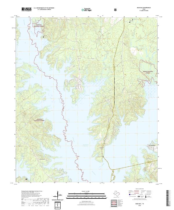 USGS Topographic Map – Buck Bay