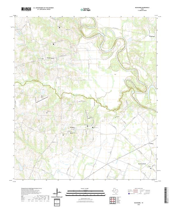 USGS Topographic Map – Buckhorn