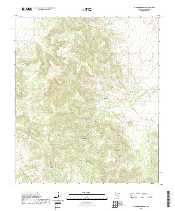 USGS Topographic Map – Buckhorn Mountain