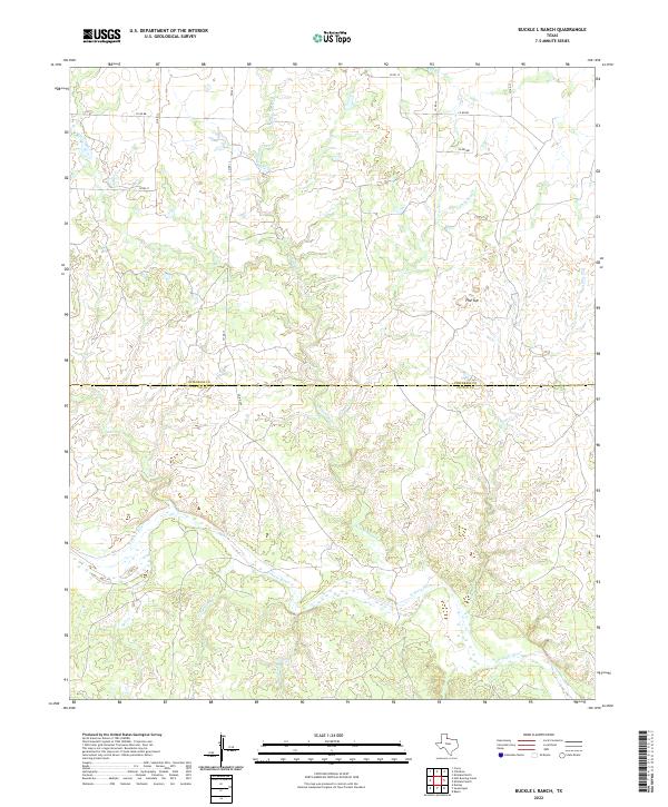 USGS Topographic Map – Buckle L Ranch