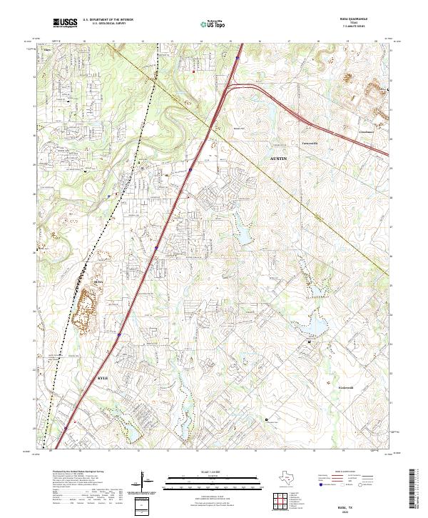 USGS Topographic Map – Buda