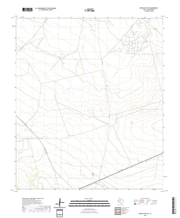 2022 Map of Buena Vista SW, 2022 Print