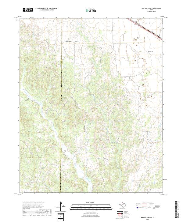 USGS Topographic Map – Buffalo Arroyo
