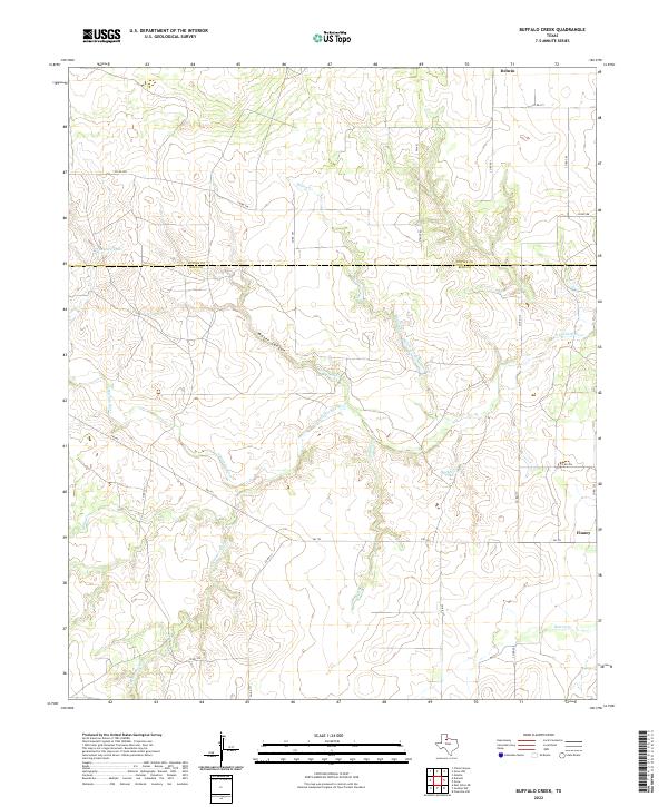 USGS Topographic Map – Buffalo Creek