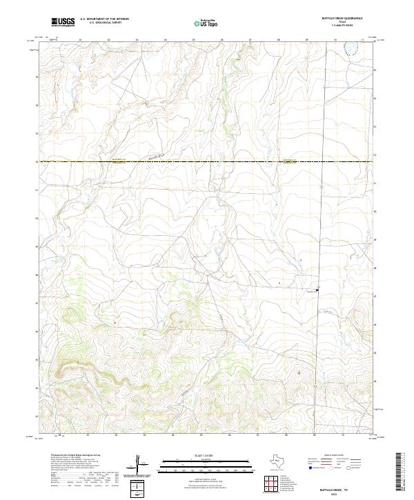 USGS Topographic Map – Buffalo Draw