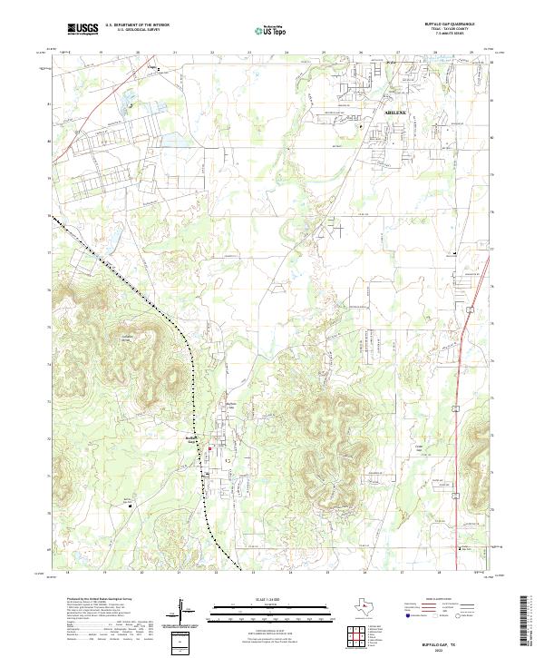 USGS Topographic Map – Buffalo Gap