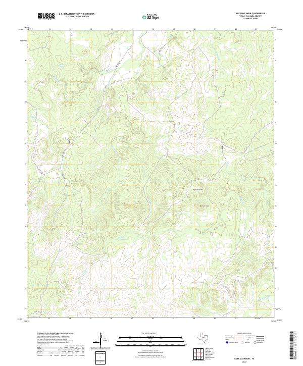 USGS Topographic Map – Buffalo Knob