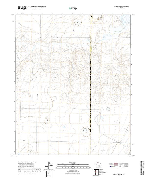 2022 Map of Buffalo Lake SW, 2022 Print