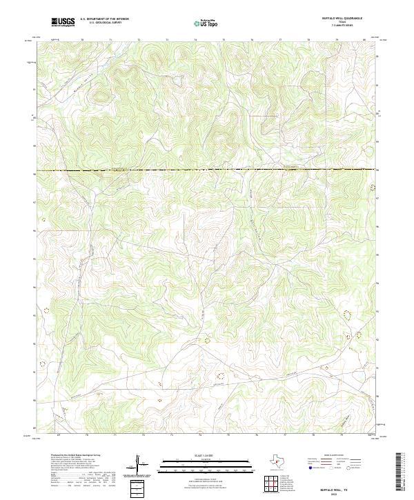 2022 Map of Buffalo Well, 2022 Print