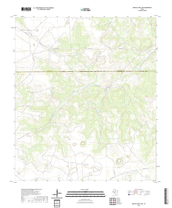 USGS Topographic Map – Buffalo Well NW