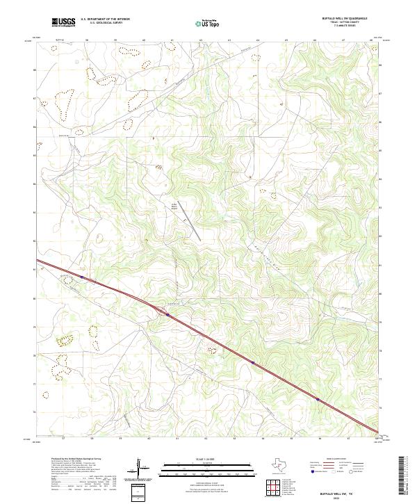 2022 Map of Buffalo Well SW, 2022 Print
