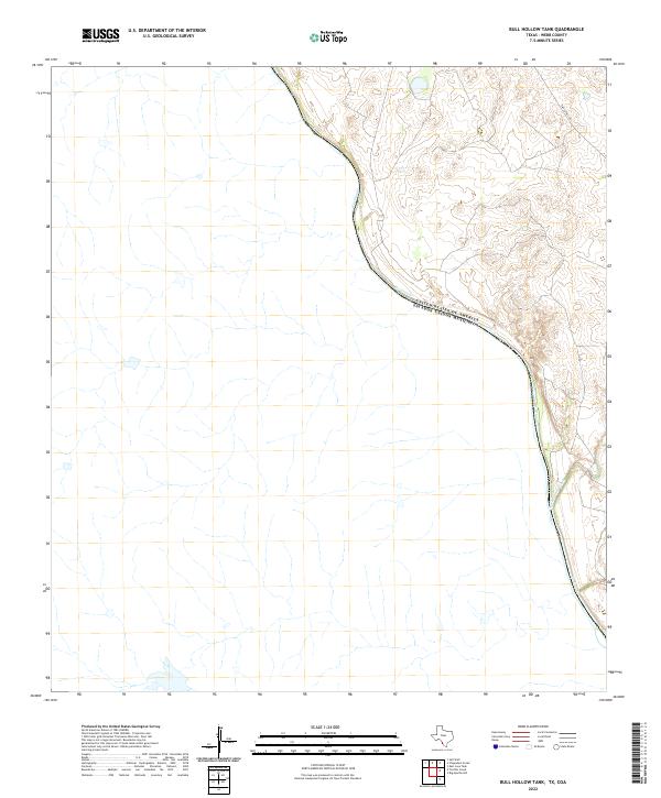 USGS Topographic Map – Bull Hollow Tank
