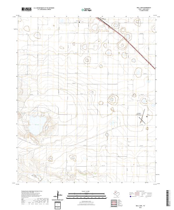 USGS Topographic Map – Bull Lake