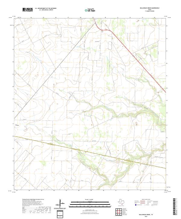 USGS Topographic Map – Bullshead Creek