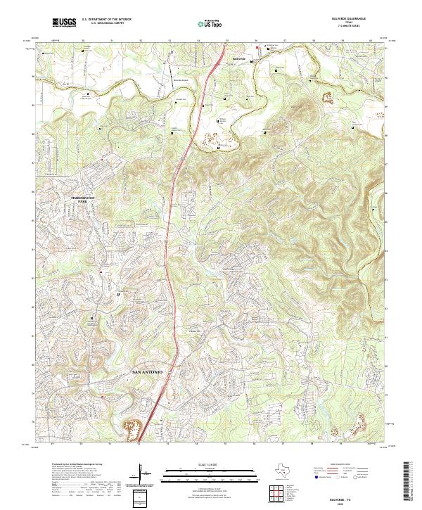 USGS Topographic Map – Bulverde
