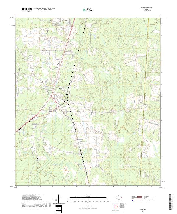 USGS Topographic Map – Buna