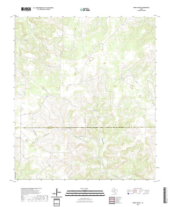 USGS Topographic Map – Bundy Ranch