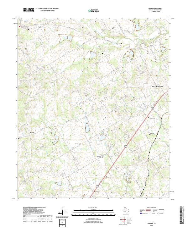 USGS Topographic Map – Bunyan