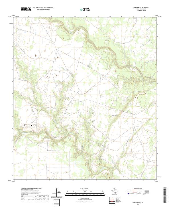 USGS Topographic Map – Burkes Ridge