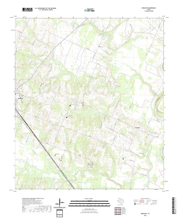 USGS Topographic Map – Burleigh