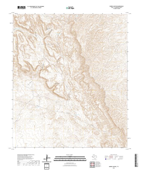 USGS Topographic Map – Burro Canyon