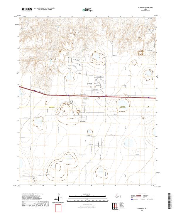 USGS Topographic Map – Bushland