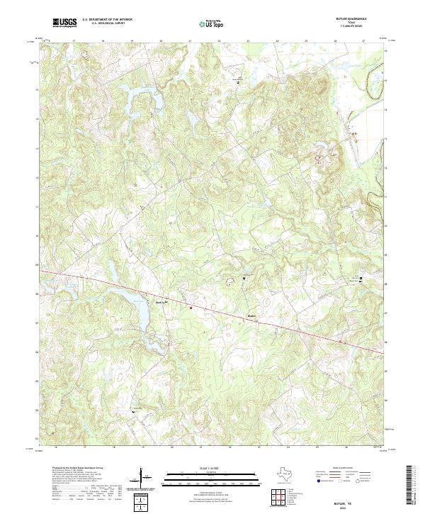USGS Topographic Map – Butler