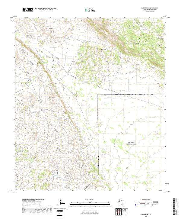 USGS Topographic Map – Butterbowl