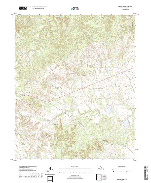 USGS Topographic Map – Buzzard Peak