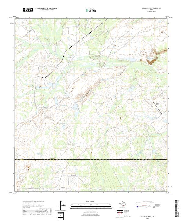 USGS Topographic Map – Caballos Creek