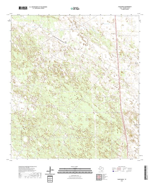 USGS Topographic Map – Cage Ranch
