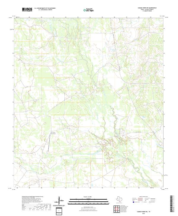 USGS Topographic Map – Caiman Creek NE