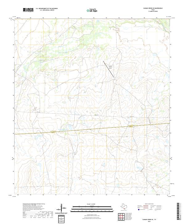 USGS Topographic Map – Caiman Creek SE