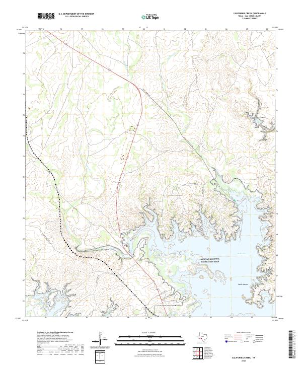 USGS Topographic Map – California Creek
