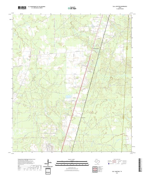 USGS Topographic Map – Call Junction