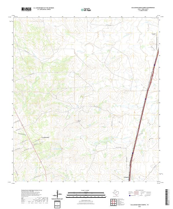 USGS Topographic Map – Callaghan Ranch North