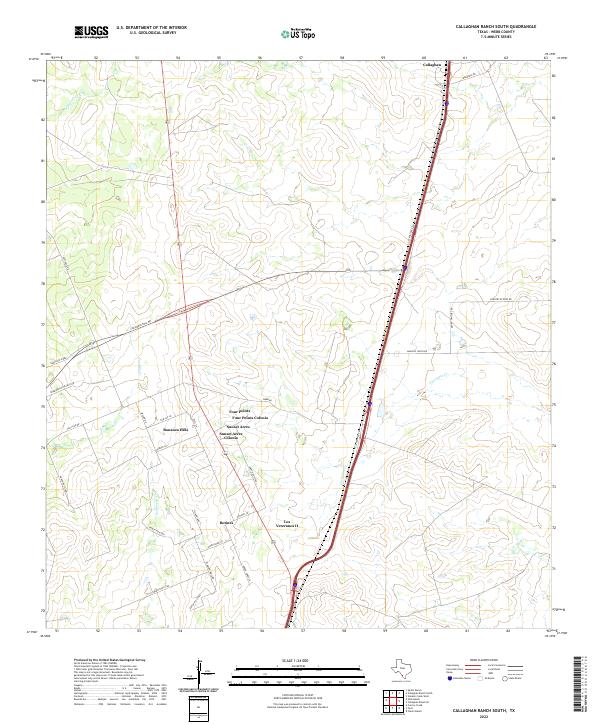 USGS Topographic Map – Callaghan Ranch South