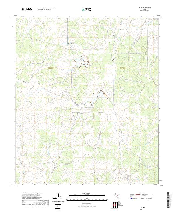 USGS Topographic Map – Callan