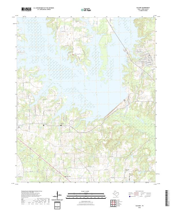 USGS Topographic Map – Calvary