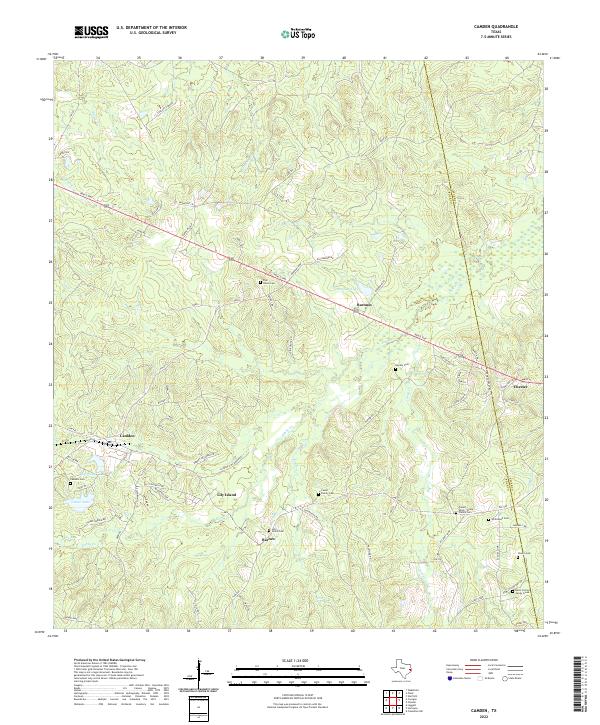 USGS Topographic Map – Camden