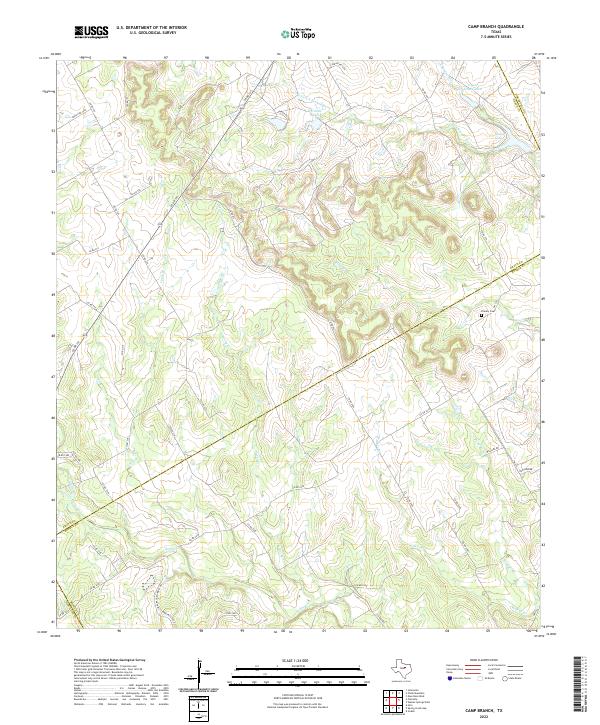 USGS Topographic Map – Camp Branch